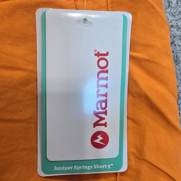 Marmot Juniper Springs Short 5" Orange Pepper Mens Sizes NWT UPF50 Quick Dry - Picture 5 of 10